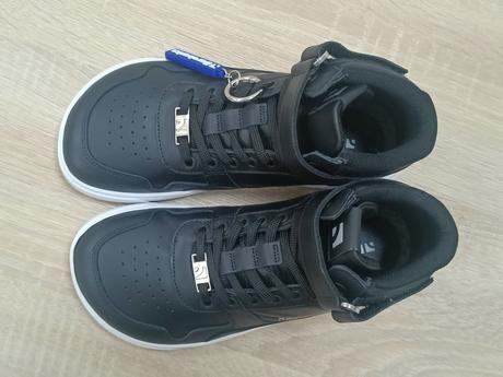 Barebarics zing- high top- black& white leather 37, be lenka,37