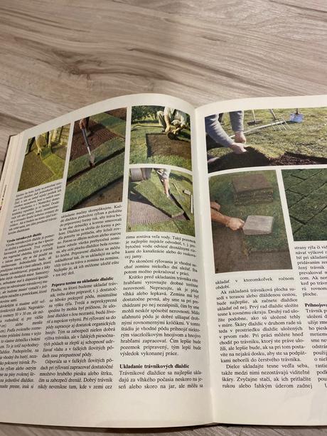 Krásna stará retro kniha jar v záhrade 1986, 