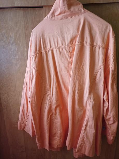 Dámsky broskynový kabátik z bavlny xxxl, xxxl