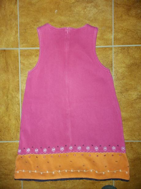 Upletove šaty pre dievčatko, 134