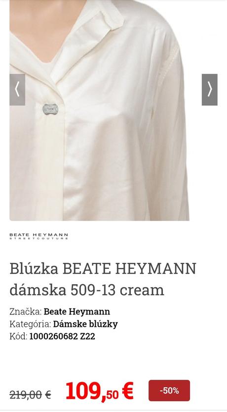 Beate heymann - blúzka veľ. m, m