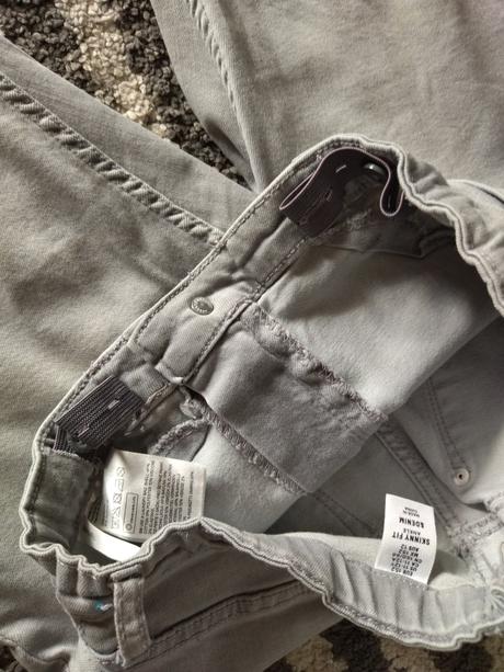 Sivé skinny fit rifle, h&m,152