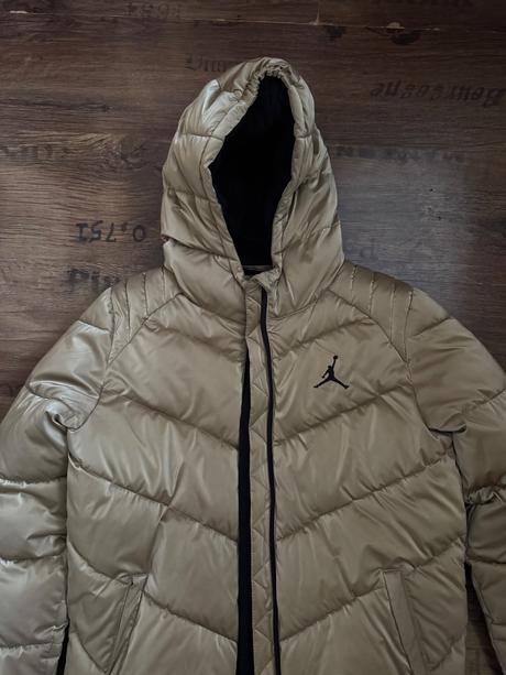 Teplá metalická zlatá jordan bunda, air jordan,152