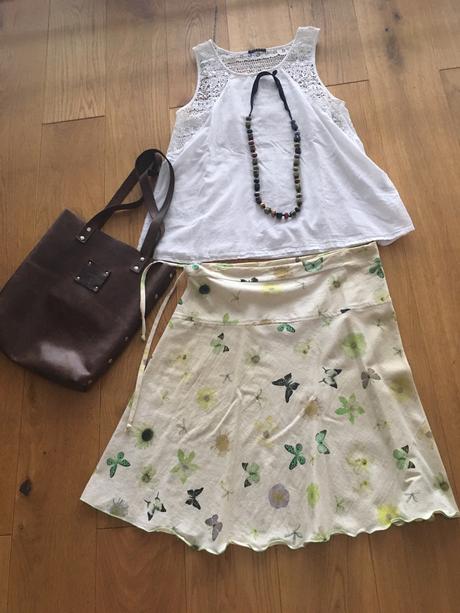 Ľanová sukňa 40 l, l