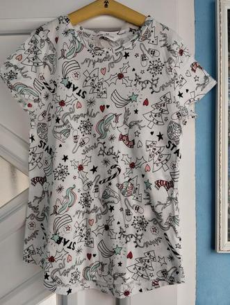 Vianočne tričko, h&m,140