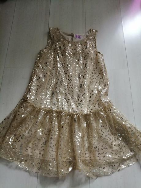 Saticky zlate, béžove vel. 122, f&f,122