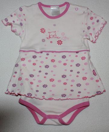 Body bielo-ružové so sukničkou, gmini,80