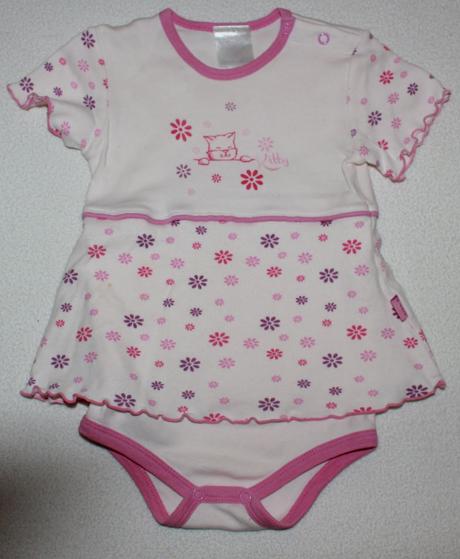 Body bielo-ružové so sukničkou, gmini,80