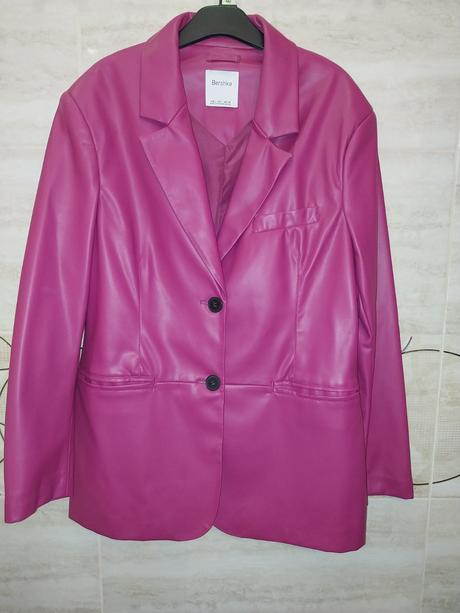 Kožené sako, bershka,l