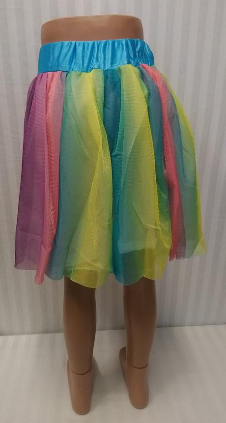 Dúhová tutu sukňa, 8-10 r, 134-140 cm, 134 / 140