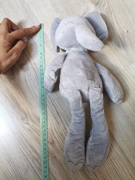 Plyšový sloník mojkáč - biely alebo sivý, 