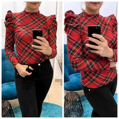 Dámske tričko s volánovým rukávom (uni), m / s