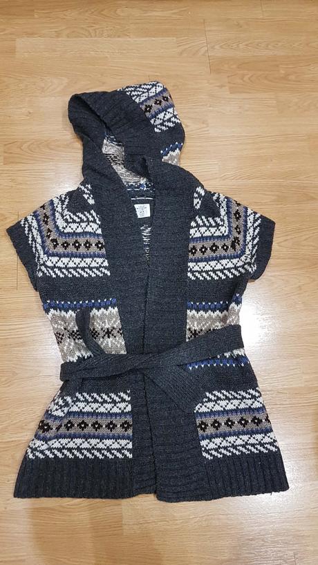 Vlnený sveter s kapucňou v. m, h&m,m