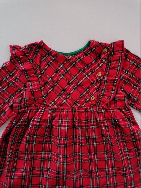 Šaty/tunika karovane cervene, 98