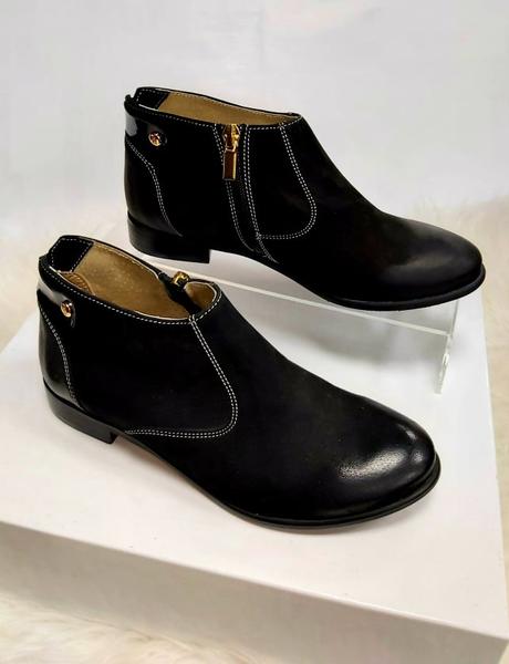 Dámske kožené topánky 5799 z, 38