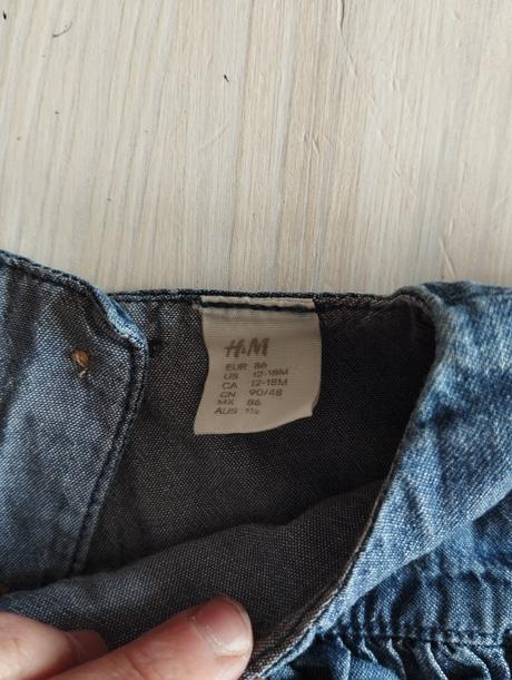 Tenké riflové šaty, h&m,86