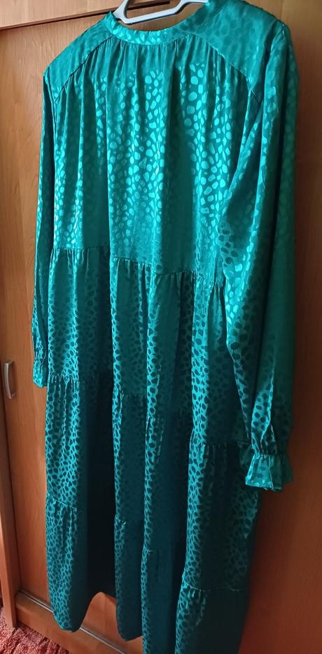 Damske smaragdovozelene maxisaty 48, xxxl