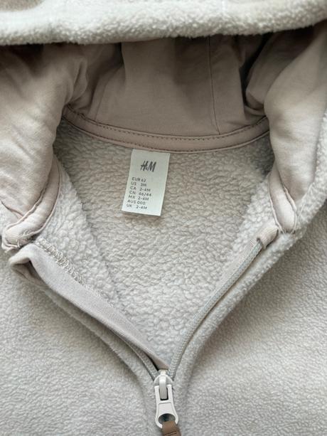 Flisový overal s kapucňou, h&m,62