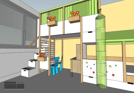 Poschodová posteľ, šírka (cm): 100