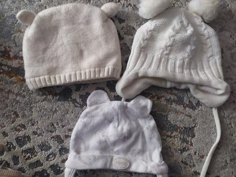 Čiapky 0-5 mes., h&m,62