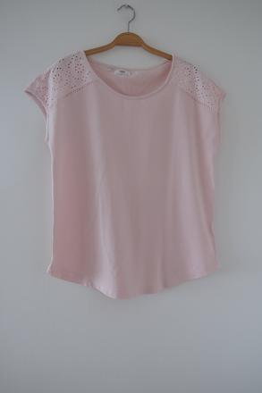 Tričko bledoružové, 40