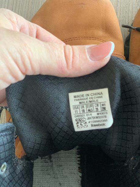 Kožené turistické tenisky, topánky, reebok,44