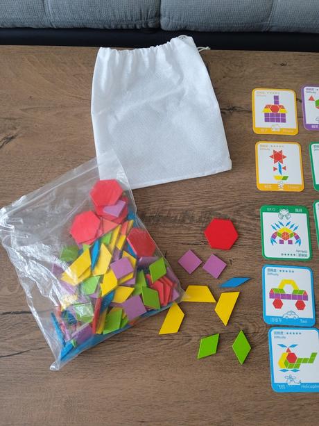 Drevená skladačka "mozaika",