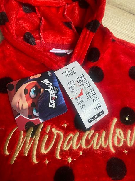 Mikina hunata kuzelna lienka miraculous, pepco,122