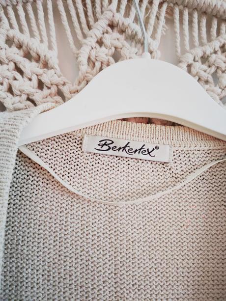 Dámsky krémový kardigán, xl