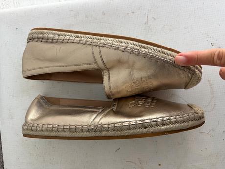 Coach luxusne znackove espadrilky zlate kozene 38, 38