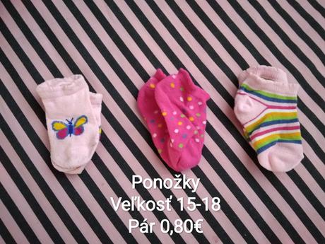 Detské ponožky (aj protišmykové), 18