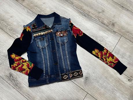 Riflová bunda desigual veľ.36, desigual,36