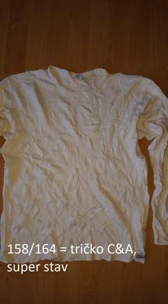 Tričko s dlhým rukávom, c&a,158