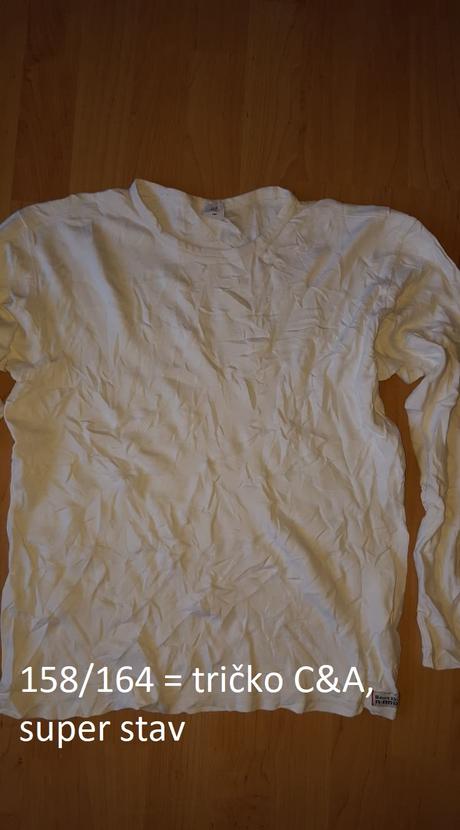 Tričko s dlhým rukávom, c&a,158
