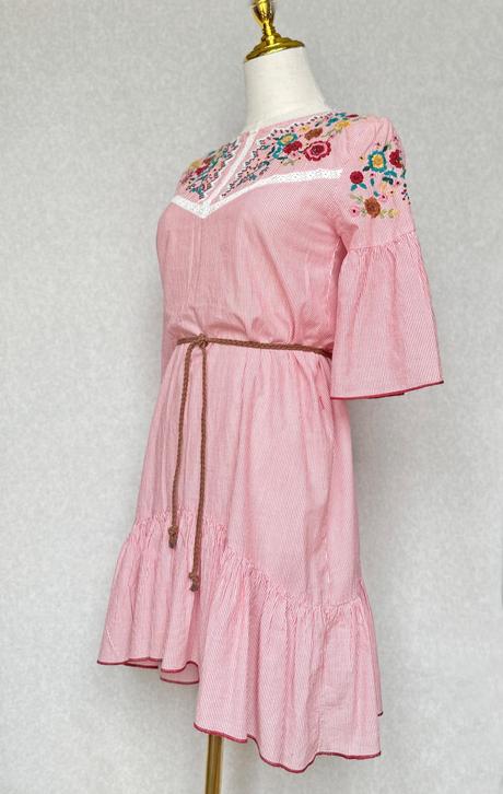 Vyšívané tunikové šaty, zara,xs