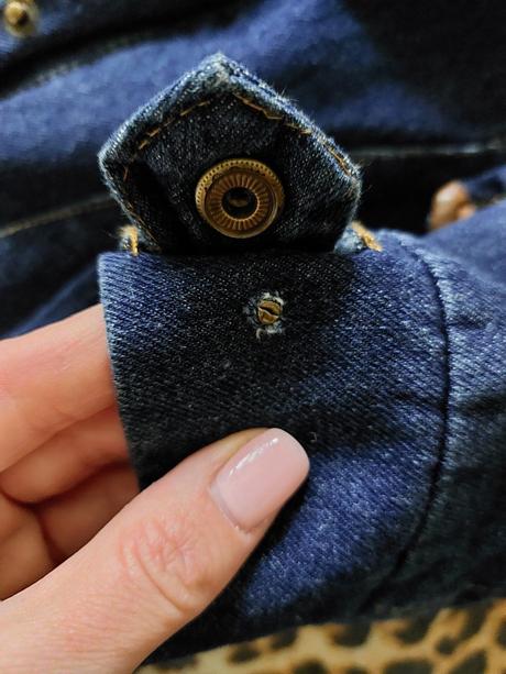 Rifľová bundička s kožušinkou, xs