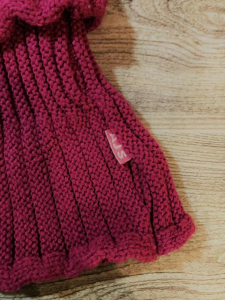 Dievčenská plet.čiapka+nákrčník, rukavice grátis, ajs,110