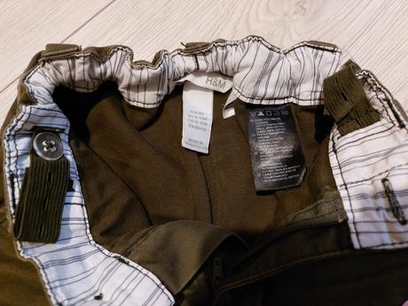 Nohavice hrubšie, h&m,80