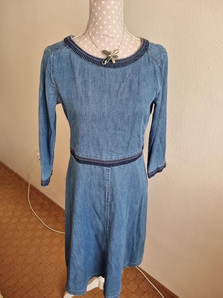 Rifľové šaty esprit veľ. 38, esprit,38