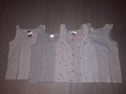4x dievčenské tielko, h&m,92