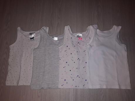 4x dievčenské tielko, h&m,92