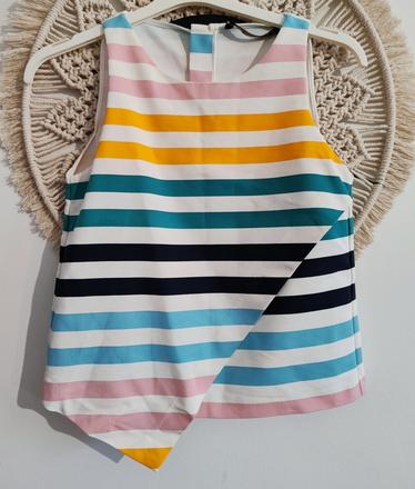 Kratšia blúzka bez rukávov zara, zara,xs