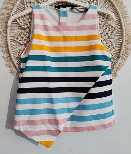 Kratšia blúzka bez rukávov zara, zara,xs