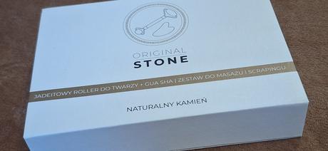 Gua sha & roller jadeit naturalny kamen, 