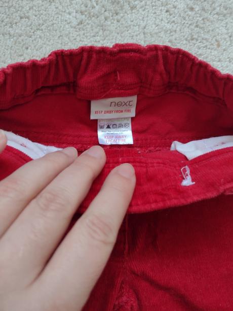 Menčestrové nohavice značky next, next,80