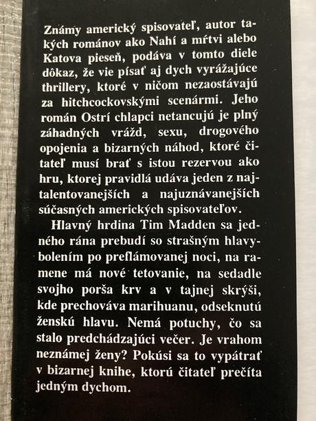 Ostrí chlapci netancujú prvé vydanie 1992,