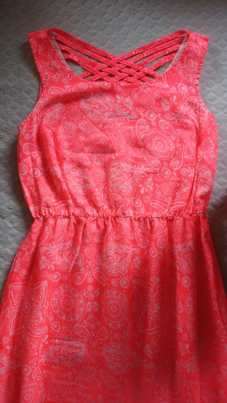 Maxi šaty žiarivé oranžové ornamenty, george,m