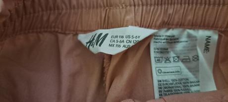 Ľahké nohavice, h&m,116