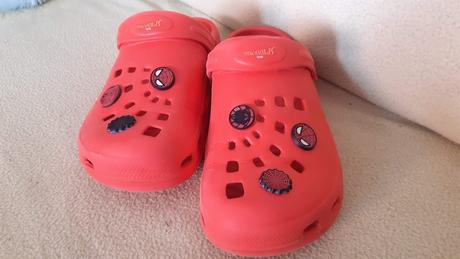 Predám šlapky- červené detské krosky., 33