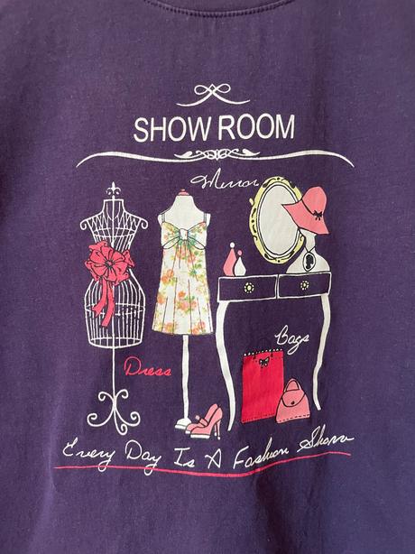 Reserved fialové tričko s potlačou parisian chic, reserved,s